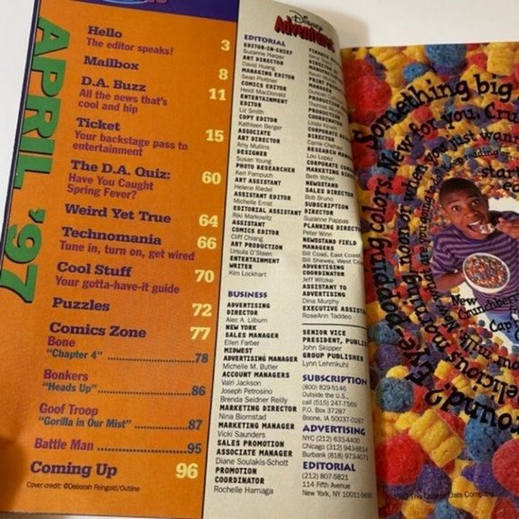 Vintage Disney Adventures Magazine King Of The Jungle Star Wars & More April 199 - Picture 3 of 8